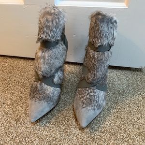 Charles Jourdan Fur Bootie